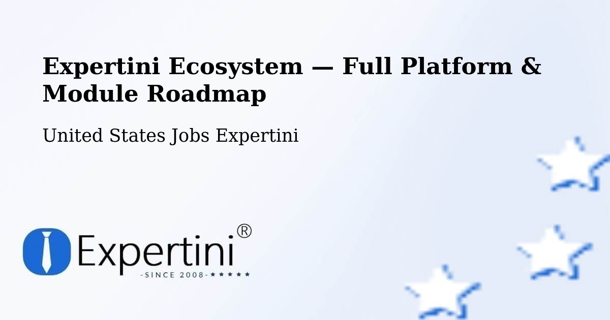 Expertini Ecosystem — Full Platform & Module Roadmap – Bear